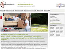 Tablet Screenshot of cartelautoverhuur.nl